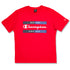 T-shirt rossa da uomo con logo Champion, Abbigliamento Sport, SKU a722000279, Immagine 0